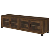 Sachin 4-door Engineered Wood 79-inch TV Stand Dark Pine - 736293