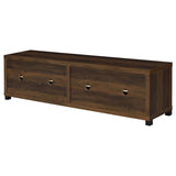Sachin 4-door Engineered Wood 79-inch TV Stand Dark Pine - 736293