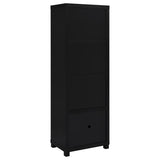 Jupiter 3-piece Entertainment Center 79-inch TV Stand Black - 736303-SET