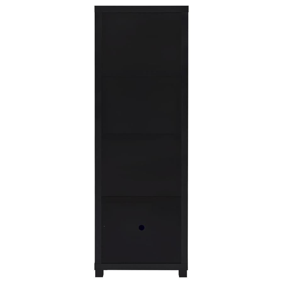 Jupiter 3-piece Entertainment Center 79-inch TV Stand Black - 736303-SET