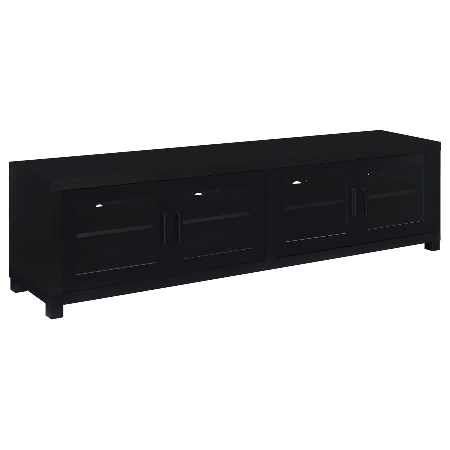 Jupiter 3-piece Entertainment Center 79-inch TV Stand Black - 736303-SET