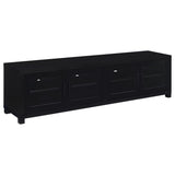 Jupiter 3-piece Entertainment Center 79-inch TV Stand Black - 736303-SET