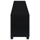 Jupiter 3-piece Entertainment Center 79-inch TV Stand Black - 736303-SET