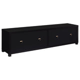 Jupiter 3-piece Entertainment Center 79-inch TV Stand Black - 736303-SET
