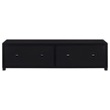 Jupiter 3-piece Entertainment Center 79-inch TV Stand Black - 736303-SET