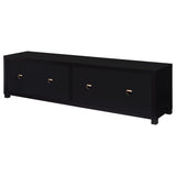 Jupiter 3-piece Entertainment Center 79-inch TV Stand Black - 736303-SET