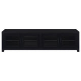 Jupiter 4-door Engineered Wood 79-inch TV Stand Black - 736303