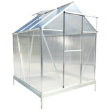 Polycarbonate house, Heavy Duty Outdoor Aluminum Walk-In House Kit With Rain Gutter, Vent And Door For Backyard Garden