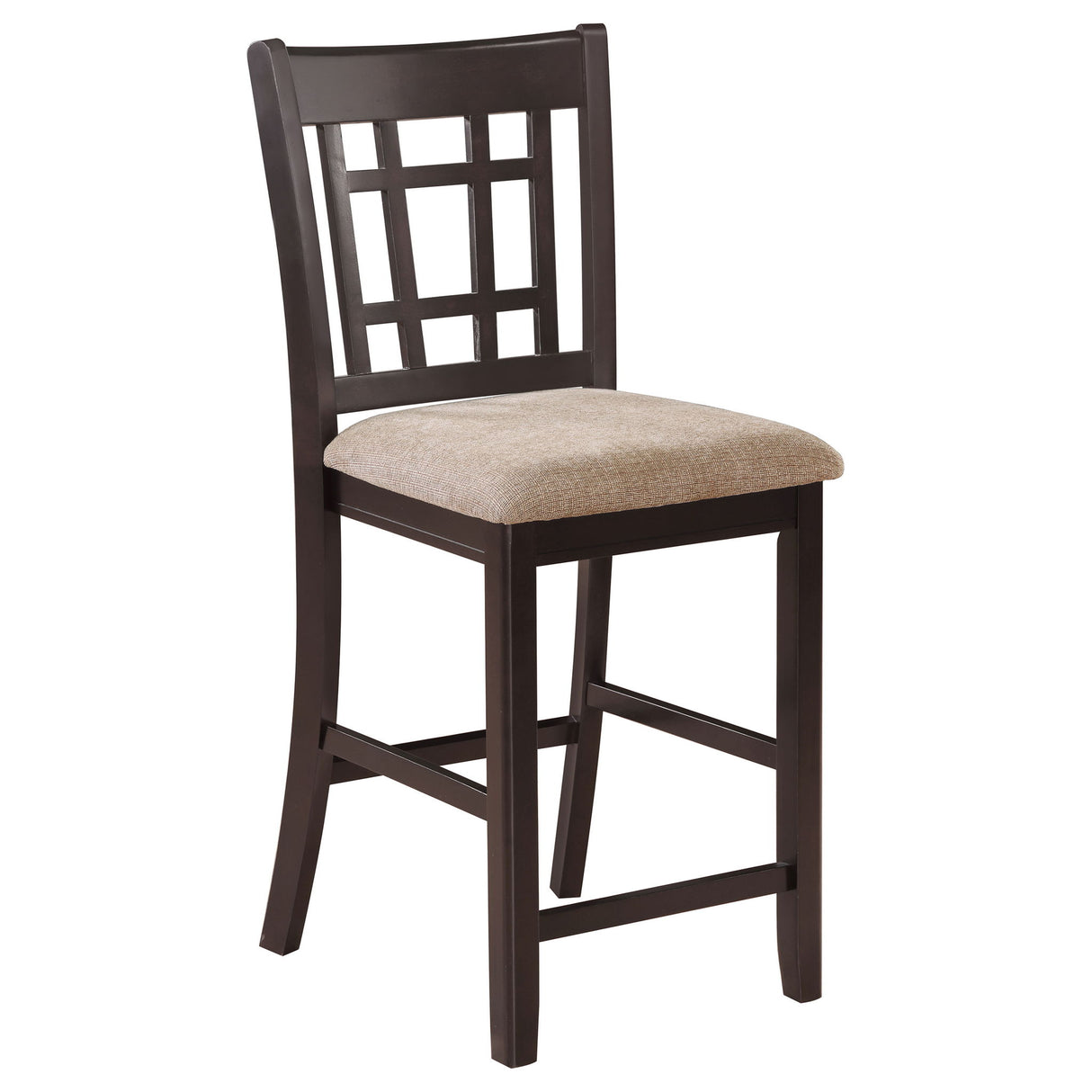 Lattice Back Counter Height Stools (Set of 2)