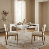Alleyville - Square Dining Table With Storage Drawer - White