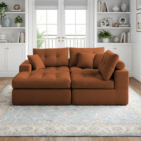 Corner Chaise L-Shaped Sectional Sofa Bed