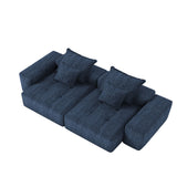 Modern Oversized Diy Combination Modular Sectional Sofa & Pillows
