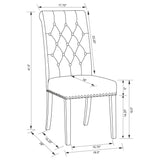 Button Tufted Side Chairs (Set of 2) - Beige