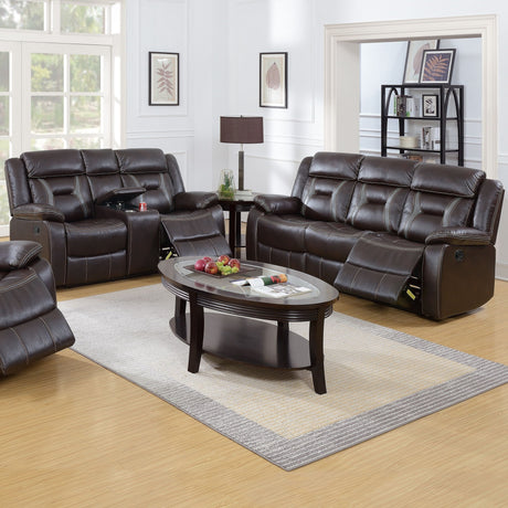 Living Room Set With Pillow Armrest And Tufted Backrest