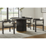 Upholstered Dining Armchair - Black