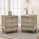 Farmhouse Nightstand With 4 Drawers