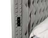 King 5 Piece Bedroom Set Made - Gray