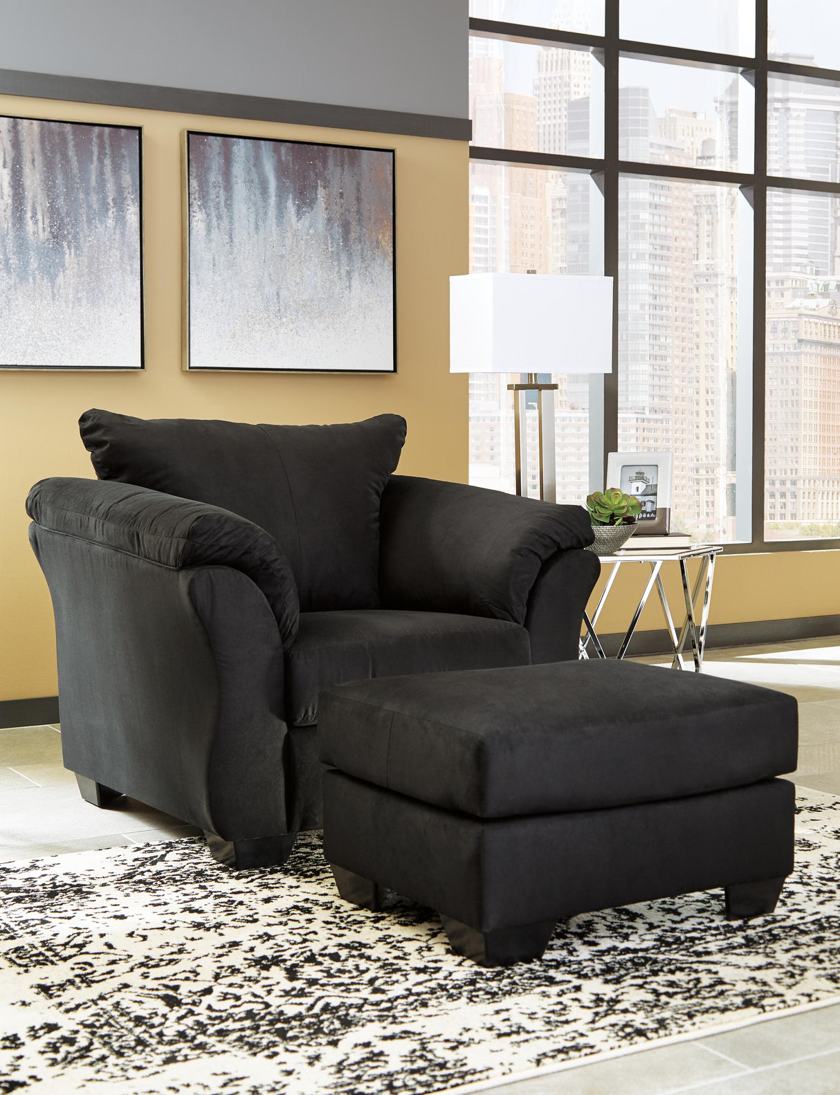 Darcy Chair and Ottoman - 75008U3