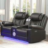 Challenger - LED Power Recliner Loveseat