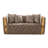 Naomi - Button Tufted Loveseat