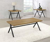 Colmar 3-piece Engineered Wood Coffee Table Set Golden Oak - 753424