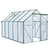 Polycarbonate house Raised Base And Anchor Aluminum Heavy Duty Walk-In houses For Outdoor Backyard In All Season