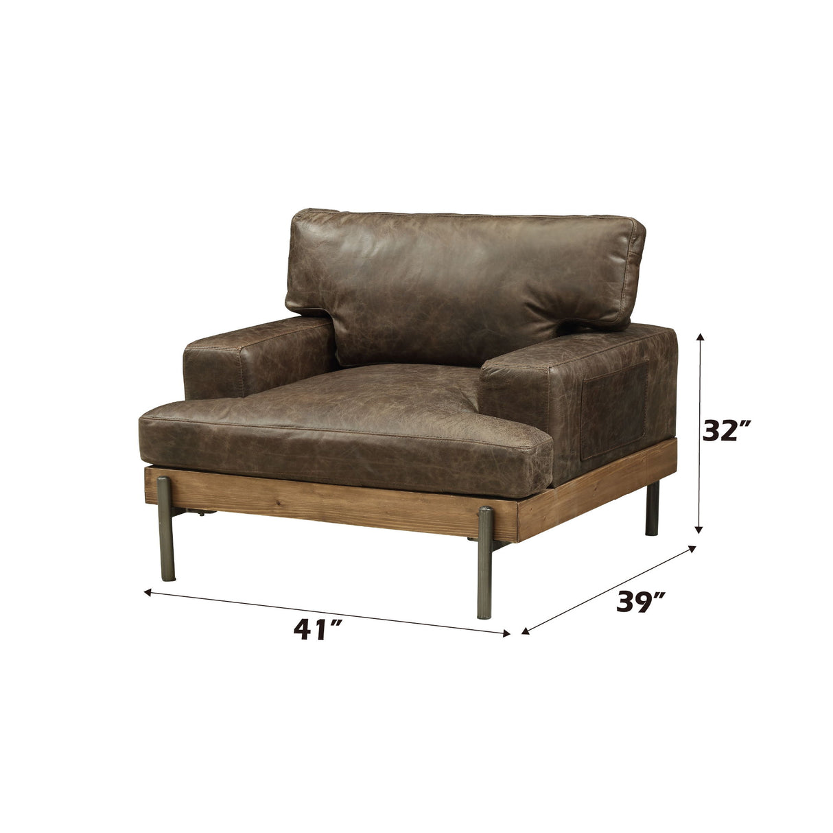 Silchester - Chair - Chocolate / Oak