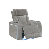 Electra - Power Recliner With Power Headrest, Massage, LED Lighting And USB Control