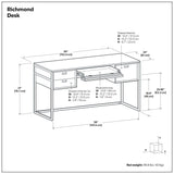 Richmond - Desk - Rustic Natural Aged Brown