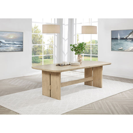 Kimpton - Rectangular Dining Table With Extension Leaf - Beige