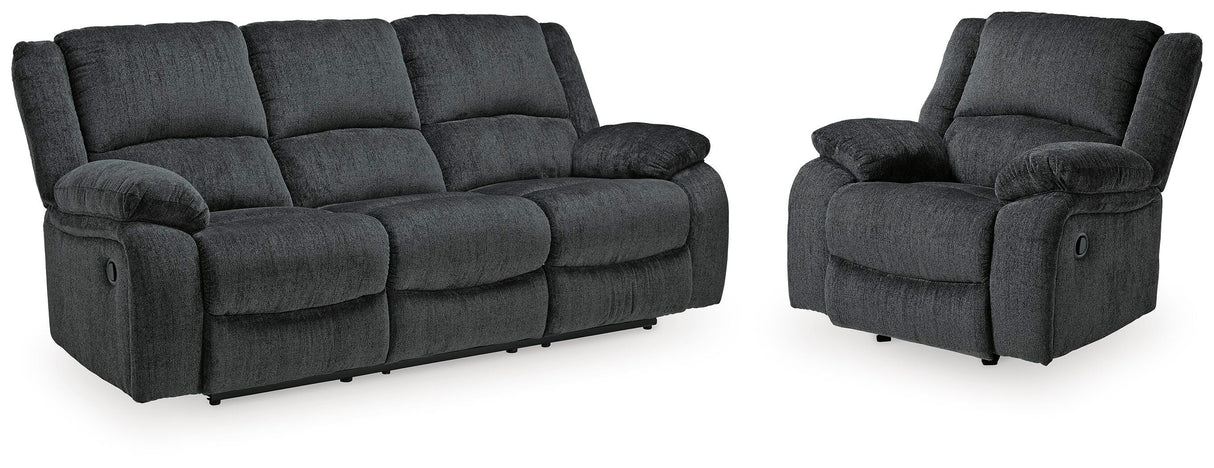 Draycoll Reclining Sofa and Recliner - 76504U3