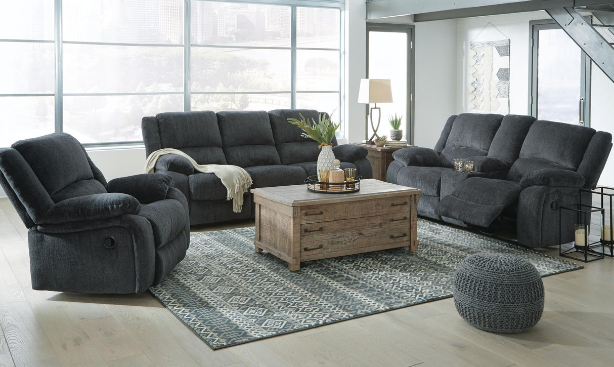 Draycoll Reclining Sofa, Loveseat and Recliner - 76504U4