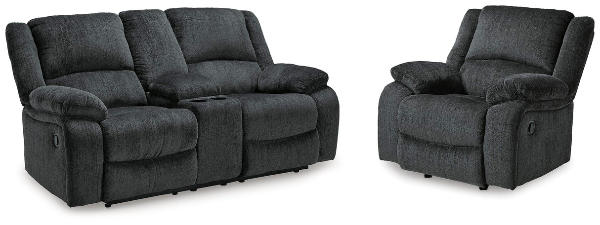Draycoll Reclining Loveseat with Console and Recliner - 76504U7