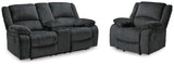 Draycoll Reclining Loveseat with Console and Recliner - 76504U7