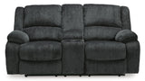 Draycoll Power Reclining Loveseat with Console - 7650496