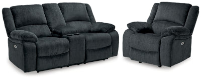 Draycoll Power Reclining Loveseat and Power Recliner - 76504U8
