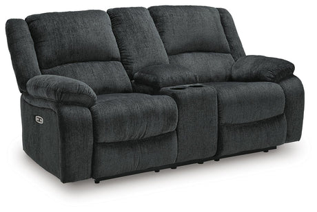 Draycoll Power Reclining Sofa and Loveseat - 76504U2