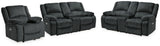 Draycoll 2 Power Reclining Loveseats and Recliner - 76504U6