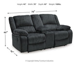 Draycoll Reclining Loveseat with Console - 7650494