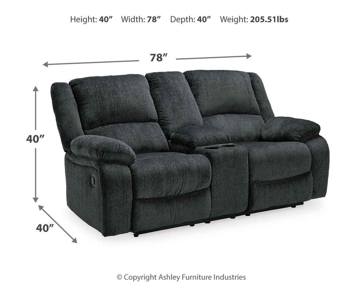 Draycoll Reclining Loveseat with Console and Recliner - 76504U7