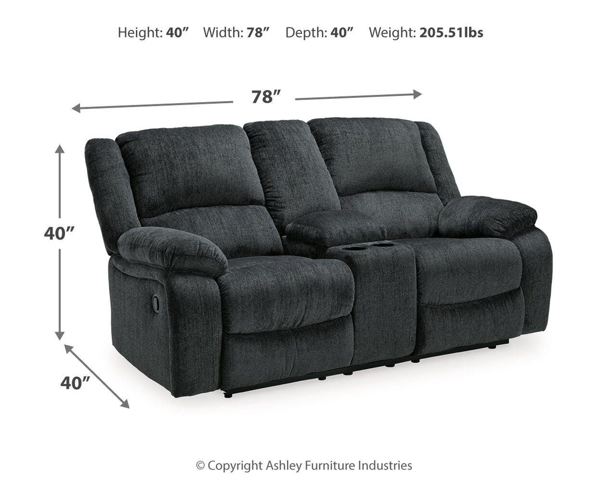 Draycoll Reclining Loveseat with Console and Recliner - 76504U7