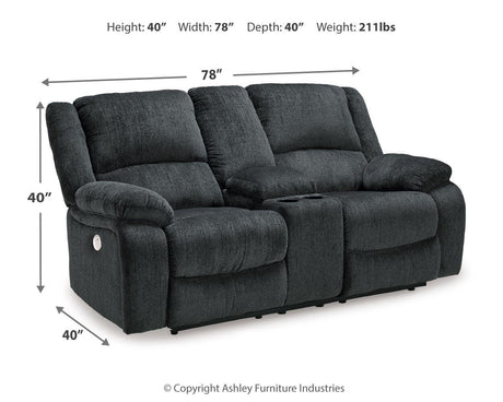 Draycoll 2 Power Reclining Loveseats and Recliner - 76504U6