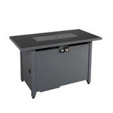 Rectangular Fire Pit With Frame Elegant Design