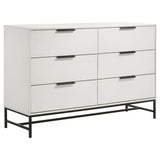 Taraval - 6 Drawer Bedroom Dresser - White