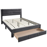 Contemporary Bed With Storage Drawer