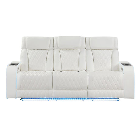 Electra - Power Reclining Set With Power Headrests, Massage And LED Lighting