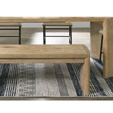 Upholstered Bench For Dining Room - Oak