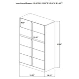 Lauryn - 5 Drawer Bedroom Chest - Gloss White