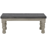 Mansion Dining Table 4 Chairs & Bench - MES55DT+SIL20DTx4+BAN30DT