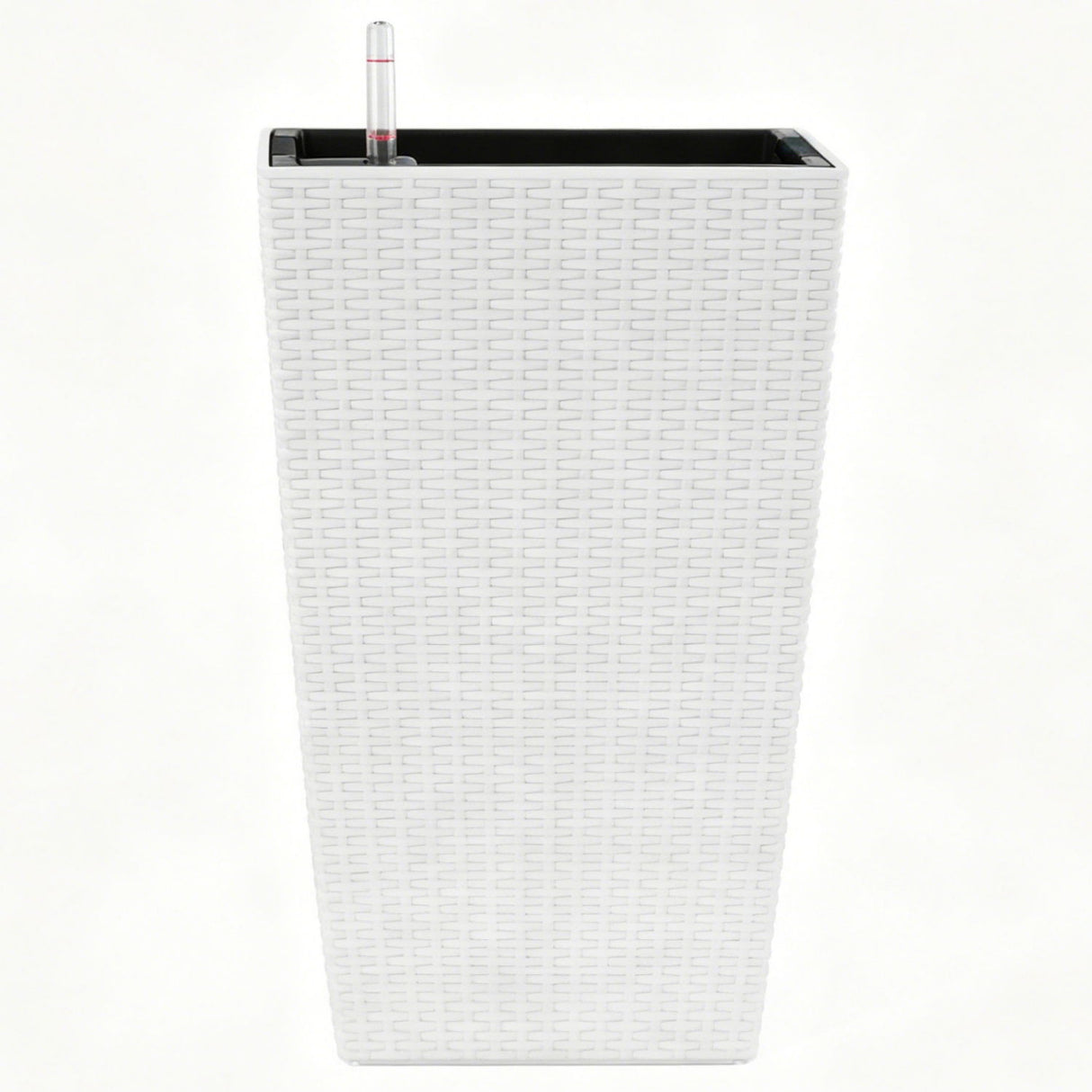 Square Large Planter With Automatic Watering System For Home And Garden (Set of 2) - White